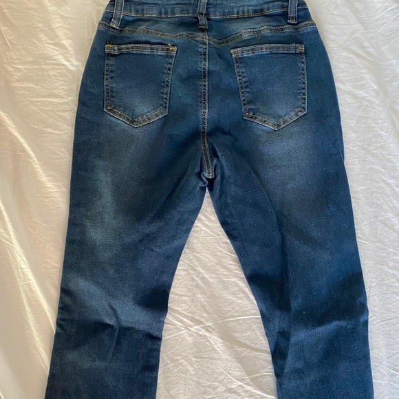 Jean taille basse flore SHEIN - Picture 2 of 2